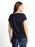 T-Shirt mit Lochstickereien sky captain blue
