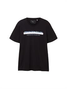 T-Shirt mit Logo Print black