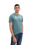 T-Shirt mit Logo Print deep bluish green