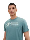 T-Shirt mit Logo Print deep bluish green