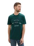 T-Shirt mit Logo-Print deep green lake