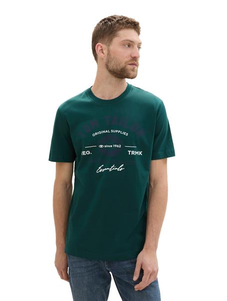 T-Shirt mit Logo-Print deep green lake