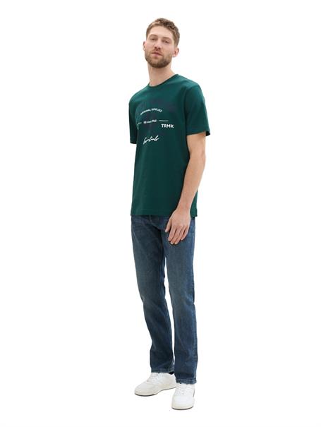 T-Shirt mit Logo-Print deep green lake