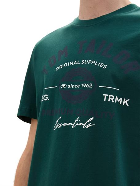 T-Shirt mit Logo-Print deep green lake