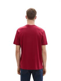 T-Shirt mit Logo-Print deep red