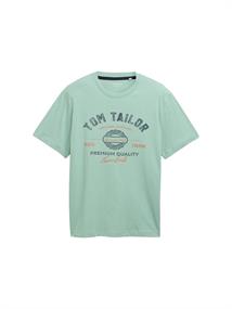 T-Shirt mit Logo-Print dust green