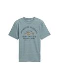 T-Shirt mit Logo-Print grey mint navy injected