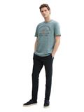 T-Shirt mit Logo-Print grey mint navy injected