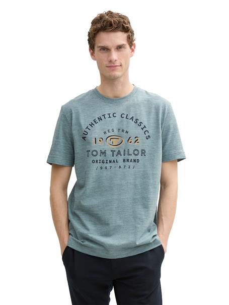 T-Shirt mit Logo-Print grey mint navy injected