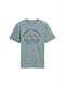 T-Shirt mit Logo-Print grey mint navy injected