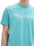 T-Shirt mit Logo Print meadow teal