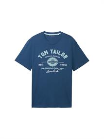 T-Shirt mit Logo-Print nighttime blue
