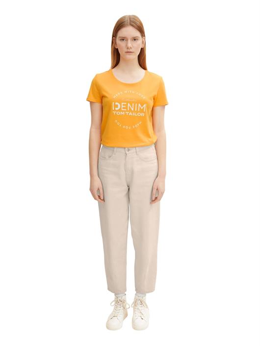 t-shirt-mit-logo-print-orange-bliss