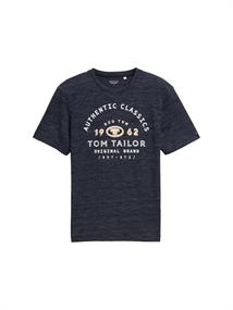 T-Shirt mit Logo-Print sky captain blue stripy inject