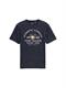 T-Shirt mit Logo-Print sky captain blue stripy inject