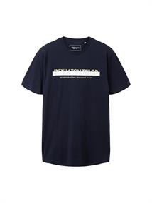T-Shirt mit Logo Print sky captain blue