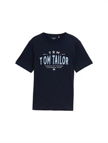 T-Shirt mit Logo-Print sky captain blue