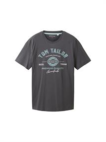 T-Shirt mit Logo Print tarmac grey