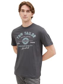 T-Shirt mit Logo Print tarmac grey