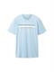 T-Shirt mit Logo Print washed out middle blue