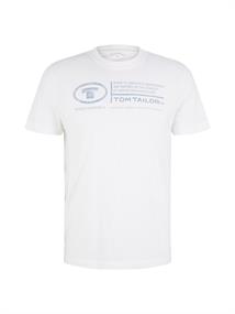 T-Shirt mit Logo Print white