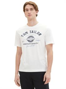 T-Shirt mit Logo Print white