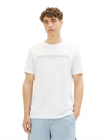 T-Shirt mit Logo Print white