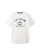 T-Shirt mit Logo-Print white