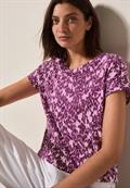 T-Shirt mit Minimal Print cherry blossom pink