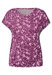 T-Shirt mit Minimal Print cherry blossom pink