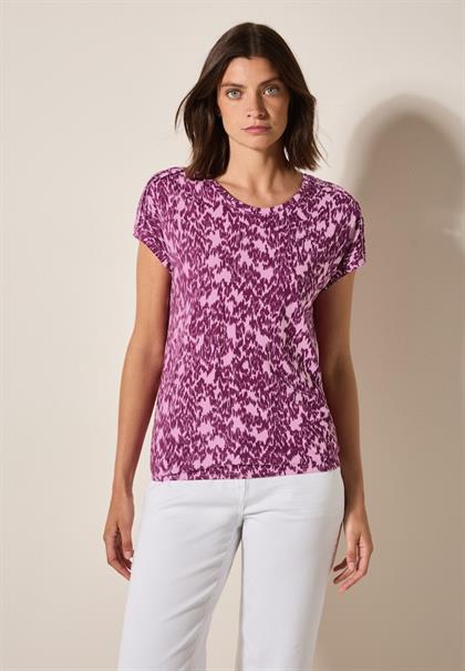 T-Shirt mit Minimal Print cherry blossom pink