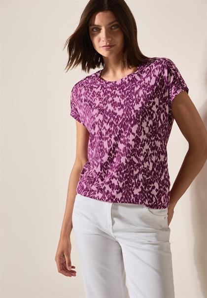 T-Shirt mit Minimal Print cherry blossom pink