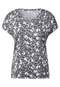 T-Shirt mit Minimal Print vanilla white