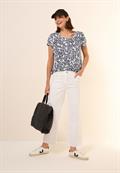 T-Shirt mit Minimal Print vanilla white