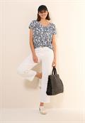 T-Shirt mit Minimal Print vanilla white