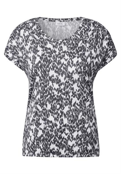 T-Shirt mit Minimal Print vanilla white