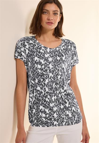 T-Shirt mit Minimal Print vanilla white