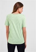 T-Shirt mit Minimalprint fresh salvia green
