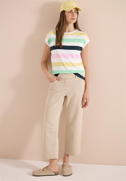 t-shirt-mit-multicolor-streifen-vanilla-white