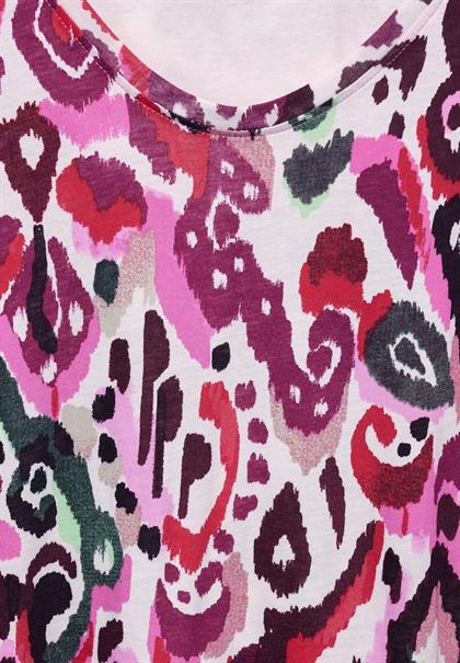 T-Shirt mit Ornament Print bloomy pink