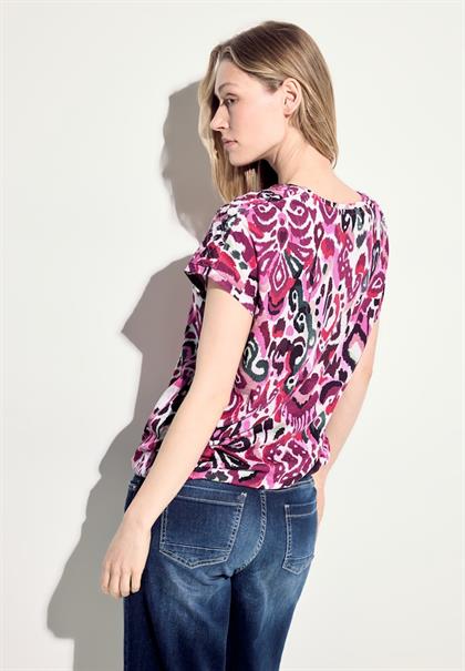 T-Shirt mit Ornament Print bloomy pink