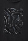 T-Shirt mit Pailetten black