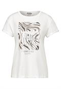 T-Shirt mit Pailetten off white
