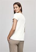 T-Shirt mit Pailetten off white