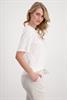 T-Shirt mit Pailletten Stickerei off-white