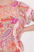 T-Shirt mit Paisleymuster apricot gemustert