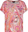 T-Shirt mit Paisleymuster apricot gemustert