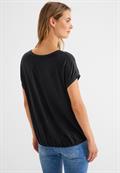 T-Shirt mit Partprint black