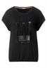 T-Shirt mit Partprint black