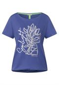 T-Shirt mit Partprint lake blue